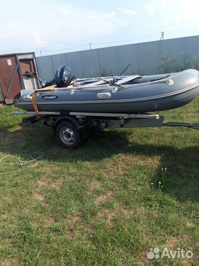 Лодка пвх Гладиатор, с мотором 9,9