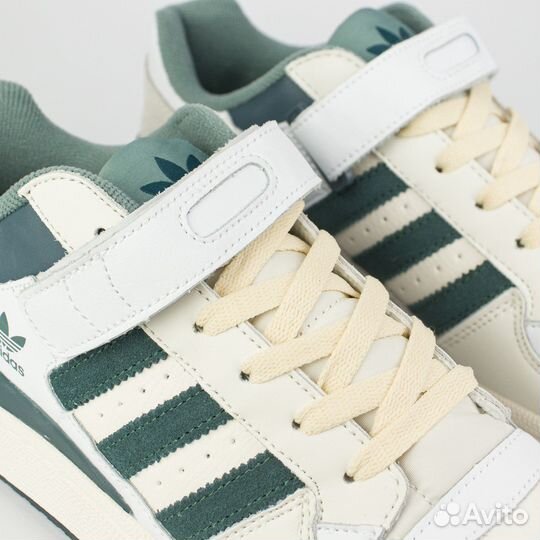 Кроссовки Adidas Forum Low Mens White / Green