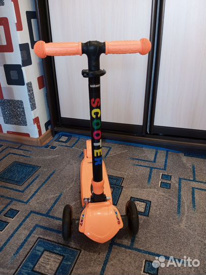 Самокат Lider Kids QQBear Scooter трёхколёсный