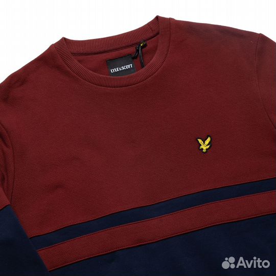 Мужской двухцветный свитер из хлопка Lyle & Scott