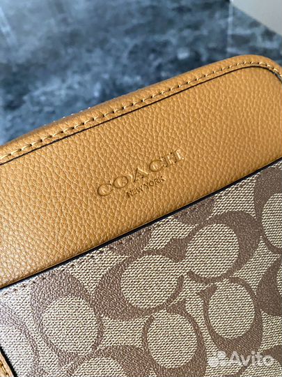 Сумка мужская Coach натуральная кожа