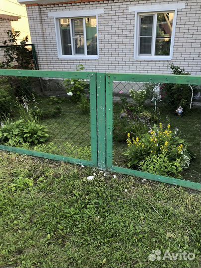 Забор из сетки рабицы