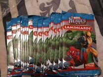 Карточки marvel heroes lamincards