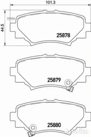 Колодки торм.зад. mazda 3 13- Москва P49049