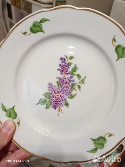 Тарелки сирень Дулёво