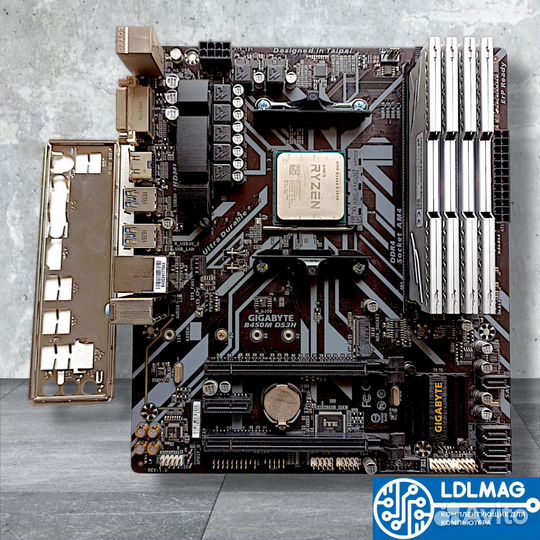 Комплект Gigabyte+Ryzen5 3600+32GB DDR4 3200Mhz