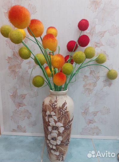 Ваза напольная керамическая