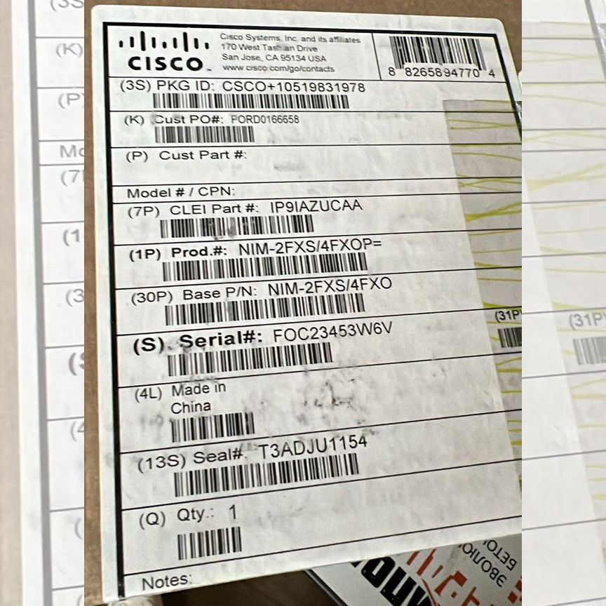 [NIM-2FXS/4FXOP] Cisco Nim-2fxs/4fxop