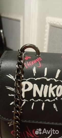 Сумка женская чёрная, рок стиль