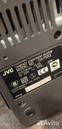 Музыкальный центр JVC CA FS-X3