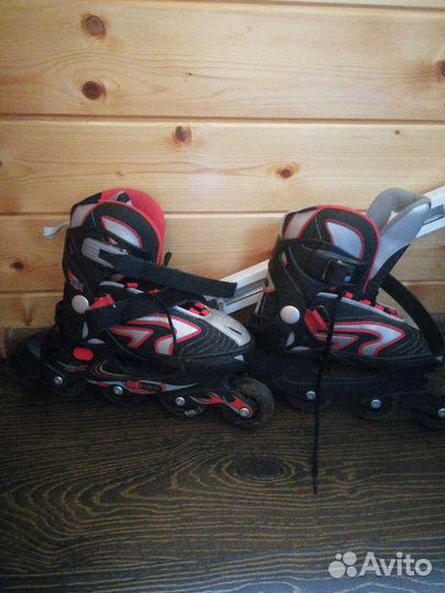 Роликовые коньки детские раздвижные