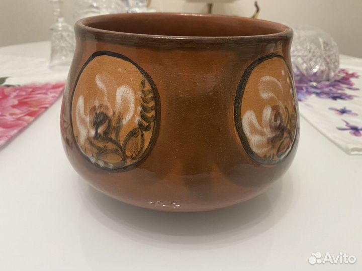 Кашпо горшок керамический