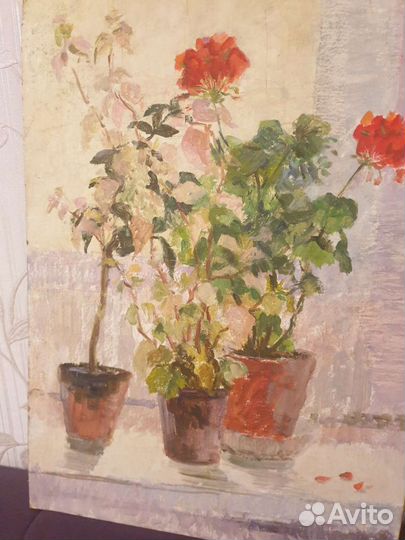 Картина натюрморт с цветами, Прошкин В.Н