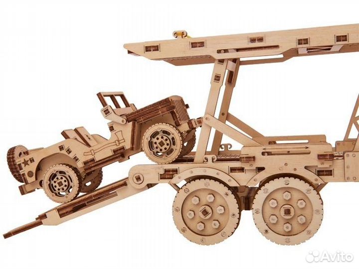 Прицеп-автовоз с кабриджипом для Тягача Big Rig (W