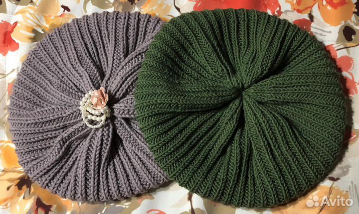 Берет французский вязанный ручной работы