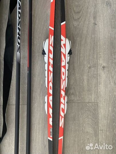 Беговые лыжи Madshus ст90 + беговые палки