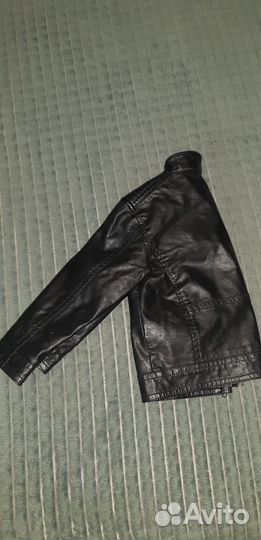 Кожаная куртка детская 92