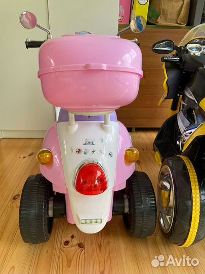 Детский мотоцикл на аккумуляторе бу для девочки