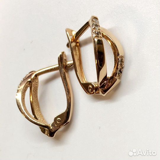 Золотые серьги 585 пробы