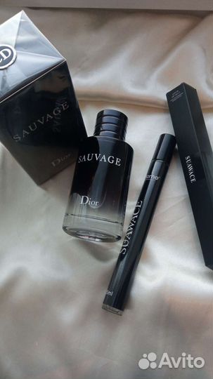Мужская туалетная вода Sauvage Dior 2 в 1