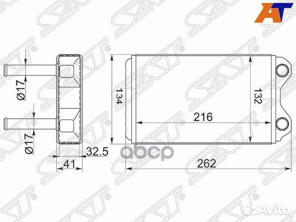 Радиатор отопителя салона toyota corolla/sprint