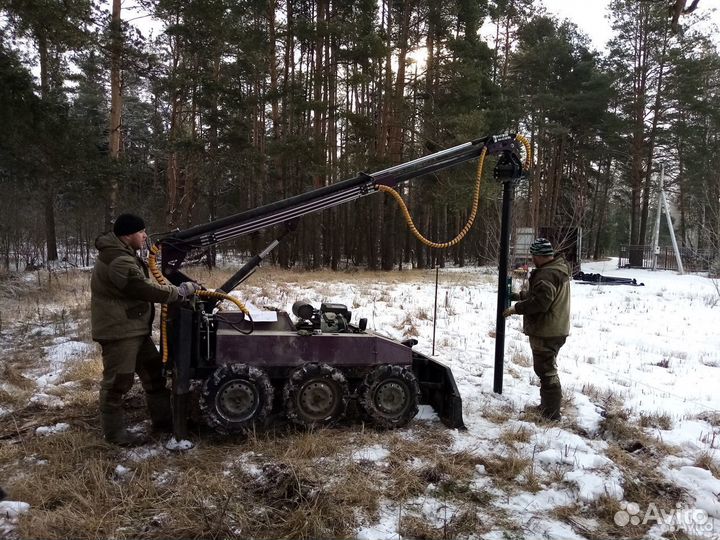 Винтовые сваи / Установка под ключ