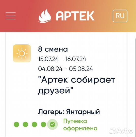 Получение путевки в мдц Артек