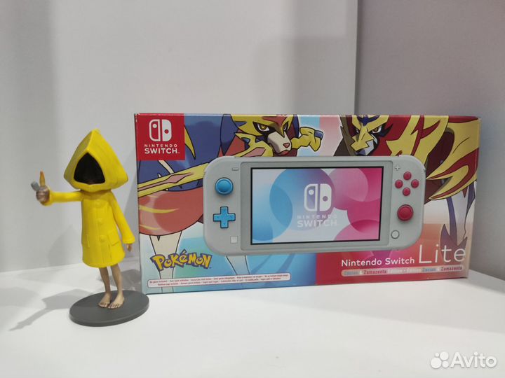 Nintendo switch lite pokemon прошитая чип +128gb