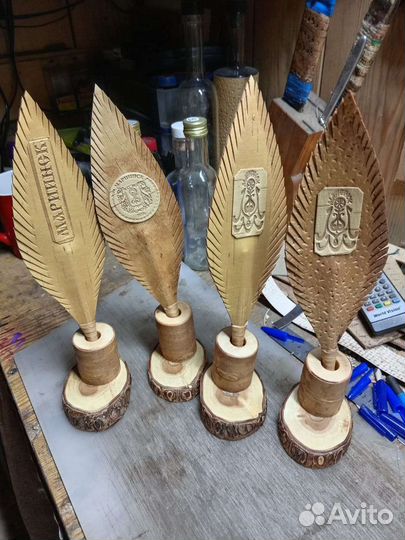 Ручка-перо (береста)