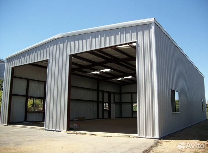 Быстровозводимые ангары и зернохранилище