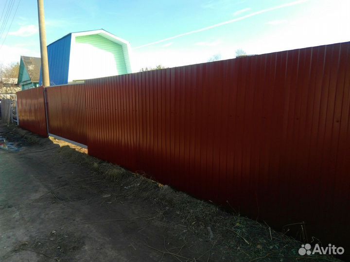 Забор из профлиста