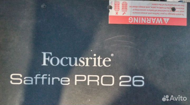 Внешняя звуковая карта focusrite saffire pro 26