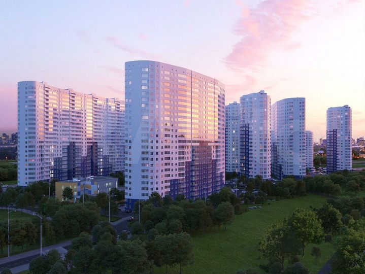 2-к. квартира, 57,2 м², 15/19 эт.