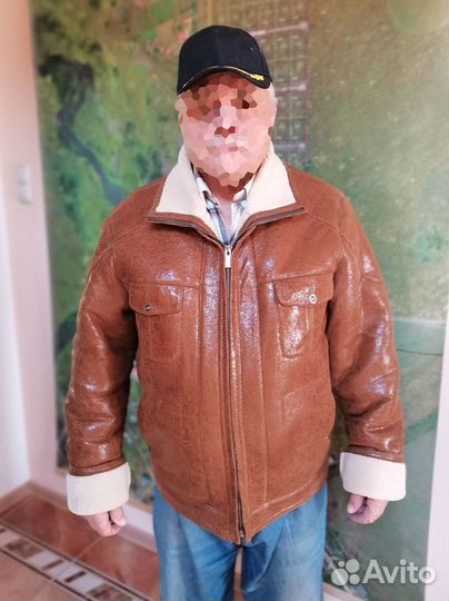 Кожаная дубленка мужская