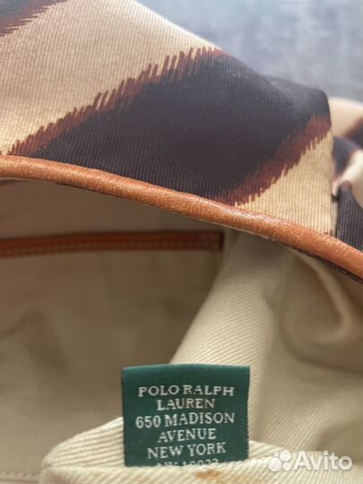 Сумка через плечо тканевая Ralph Lauren бу