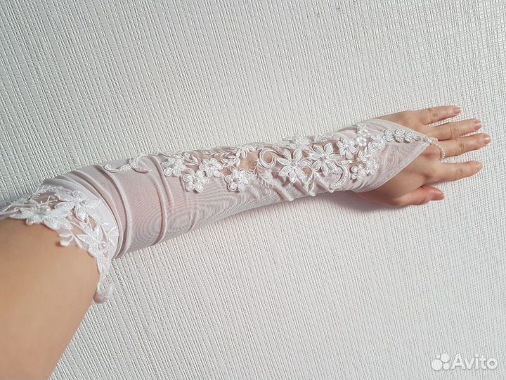 Перчатки свадебные