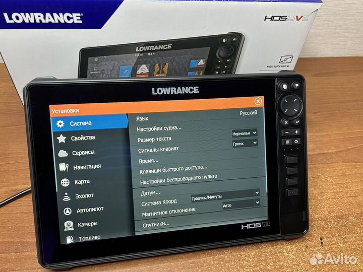 Эхолот Lоwrаnce HDS 12 Livе Rus c датчиком 3в1