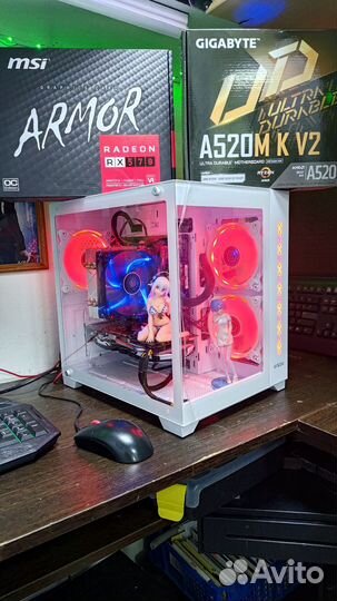 Игровой пк Ryzen 5 5500 /RX 570/GTX 1660/RTX 2060