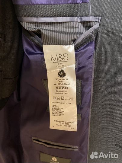 Костюм Marks & Spencer размер 38/S