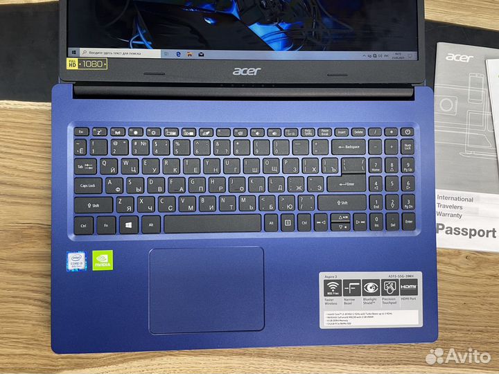Новый игровой ноутбук Acer 3 A315 55G SSD512