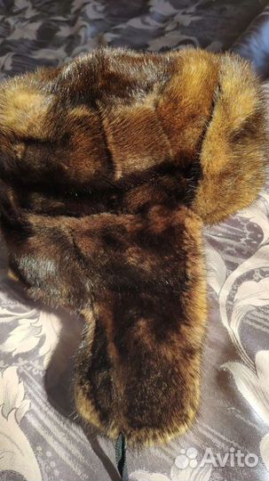 Норковая шапка мужская ушанка