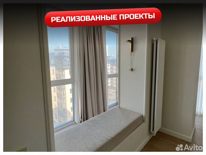 Балконный блок алюминиевый с дверью