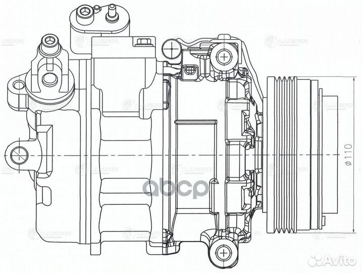 Компрессор кондиц. для а/м BMW X5 (E53) (00)