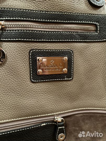 Сумка женская натуральная кожа италия