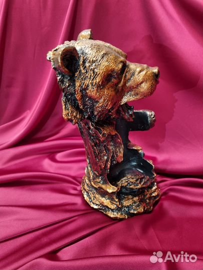 Подставка под бутылку медведь