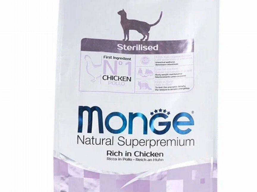 Корм для кошек монж monge sterilised 1,5 кг