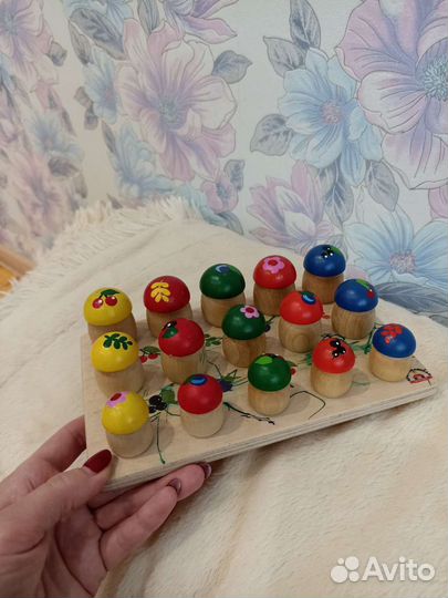 Игрушки развивашки деревянные