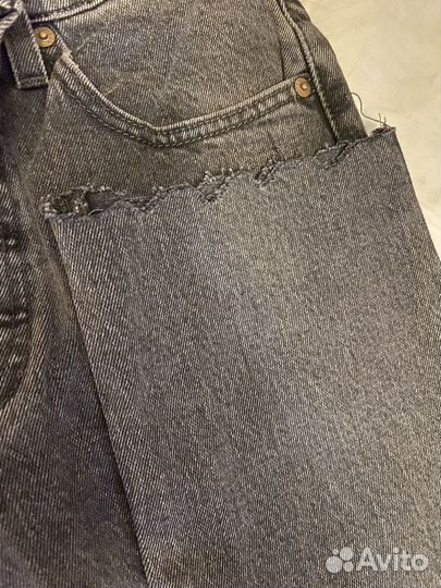 Джинсы чёрные узкие levi's