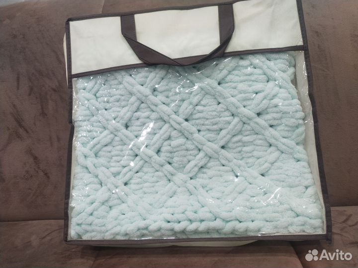 Плед детский вязаный ручная работа