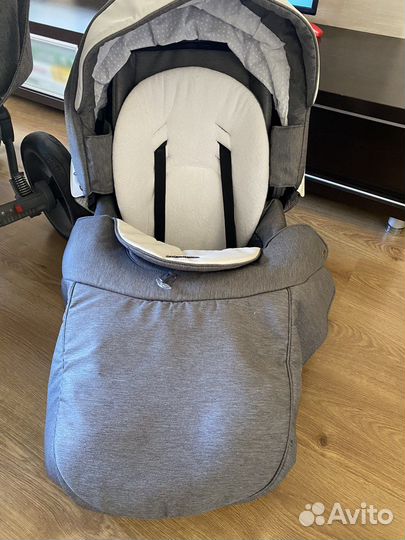 Коляска adamex monte carbon 3 в 1, bebe mobile